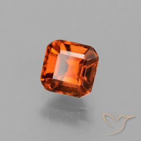 Granato hessonite Arancione Ambra naturale da 1.36 ct, Ottagonale / Taglio smeraldo, VS