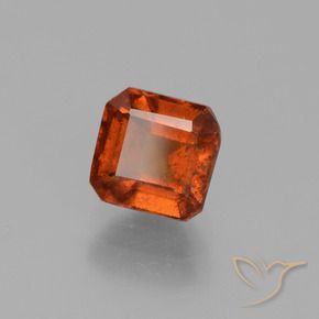Granato hessonite Arancione Ambra naturale da 1.43 ct, Ottagonale / Taglio smeraldo, VS