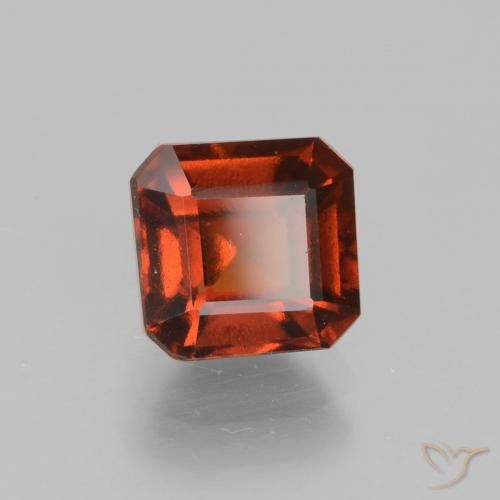 Granato hessonite Arancio scuro rossastro naturale da 2.04 ct, Ottagonale / Taglio smeraldo, VS
