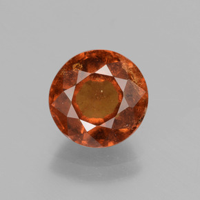 Granato hessonite Arancio cannella naturale da 2.95 ct, Taglio rotondo, VS-SI