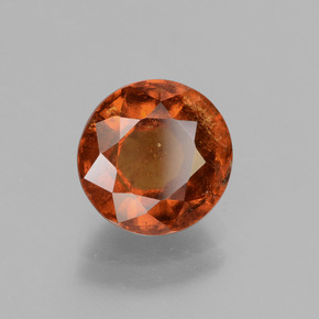 Granato hessonite Arancio cannella naturale da 2.95 ct, Taglio rotondo, VS-SI