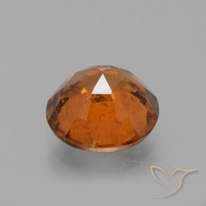 Granato hessonite Arancione scuro naturale da 1.90 ct, Rotondo, VS-SI