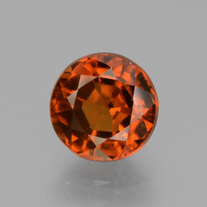 Granato essonite naturale arancione da 2,05 ct, taglio rotondo, VS