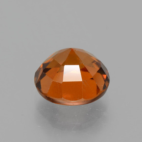 Granato essonite naturale arancione da 2,05 ct, taglio rotondo, VS