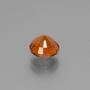 Granato essonite naturale arancione da 1,28 ct, taglio rotondo, VS-SI