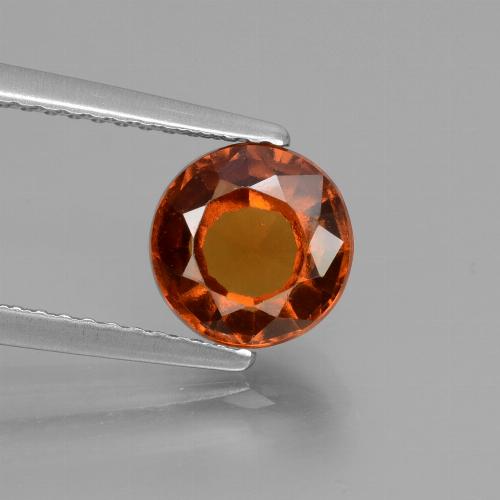 Granato essonite naturale arancione da 1,78 ct, taglio rotondo, VS