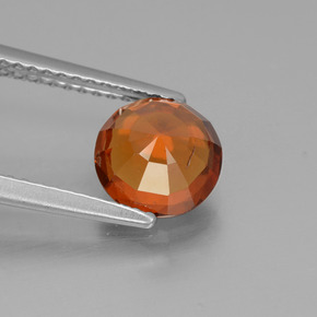 Granato essonite naturale arancione da 1,78 ct, taglio rotondo, VS