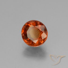 Granato hessonite Arancio Medio naturale da 1.69 ct, Rotondo, VS-SI