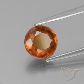 Granato hessonite Arancio medio-scuro naturale da 1.65 ct, Rotondo, VS-SI