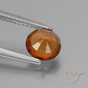 Granato hessonite Arancio medio-scuro naturale da 1.65 ct, Rotondo, VS-SI