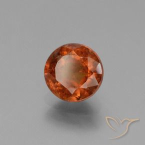 Granato hessonite Arancione Ambra naturale da 1.90 ct, Rotondo, VS-SI