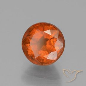 Granato hessonite Arancio Medio naturale da 1.71 ct, Taglio rotondo, VS