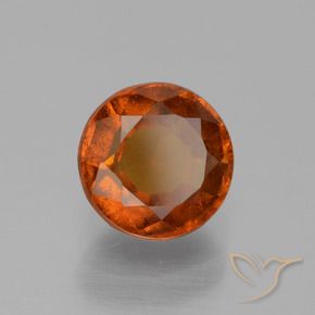 Granato hessonite Arancione Ambra naturale da 1.68 ct, Rotondo, VS