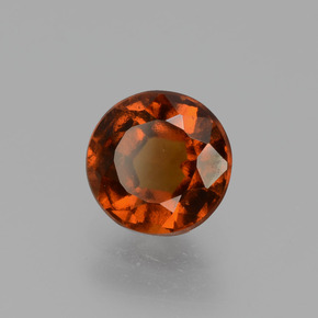 Granato essonite naturale arancione da 1,24 ct, taglio rotondo, VS