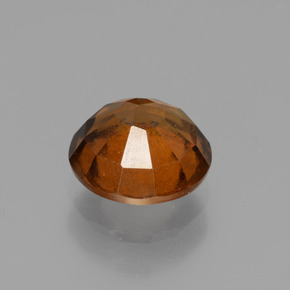 Granato hessonite Arancio cannella naturale da 1.30 ct, Taglio rotondo, VS