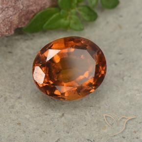 Granato hessonite Arancione Ambra naturale da 2.06 ct, Ovale, VS