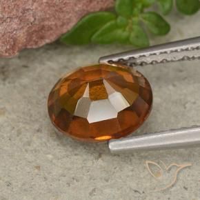 Granato hessonite Arancione Ambra naturale da 2.06 ct, Ovale, VS