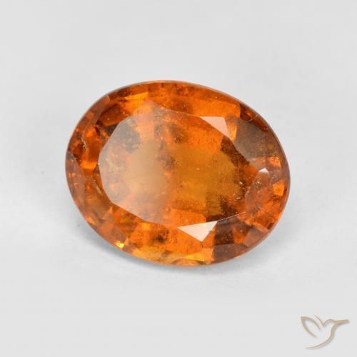Granato hessonite Arancio Medio naturale da 2.92 ct, Ovale, VS-SI