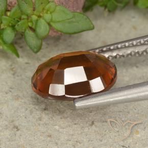 Granato hessonite Arancione scuro naturale da 2.61 ct, Ovale, VS