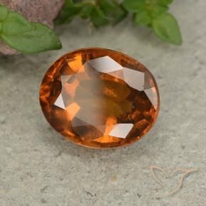 Granato hessonite Arancione Ambra naturale da 2.65 ct, Ovale, VS