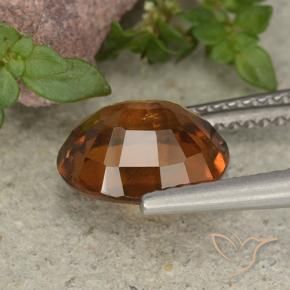 Granato hessonite Arancione Ambra naturale da 2.65 ct, Ovale, VS