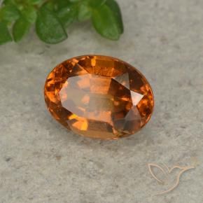 Granato hessonite Arancia Fuoco naturale da 1.80 ct, Ovale, VS-SI