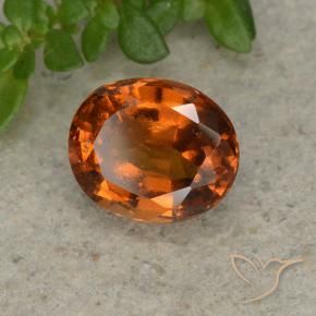 Granato hessonite Arancione Ambra naturale da 1.80 ct, Ovale, VS