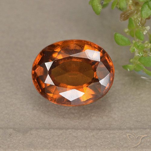 1.85ct Naturale Arancia Fuoco Granato hessonite, Ovale, VS