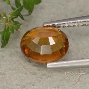 Granato hessonite Arancione scuro naturale da 1.81 ct, Ovale, VS-SI