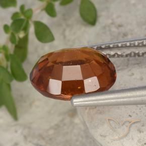Granato hessonite Arancione rossastra naturale da 2.20 ct, Ovale, VS-SI