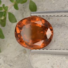 Granato essonite naturale arancione da 2,79 ct, taglio ovale, VS