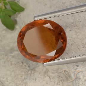 Granato hessonite Arancio medio-scuro naturale da 2.71 ct, Ovale, VS