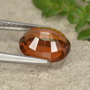Granato hessonite Arancione naturale da 2.28 ct, Taglio ovale, VVS-VS