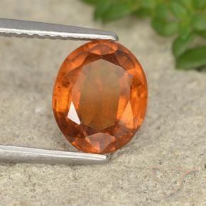 Granato hessonite Arancio Medio naturale da 2.24 ct, Ovale, VS
