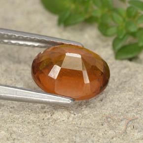 Granato hessonite Arancio Medio naturale da 2.24 ct, Ovale, VS