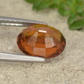Granato hessonite Arancio medio-scuro naturale da 2.01 ct, Ovale, VS-SI
