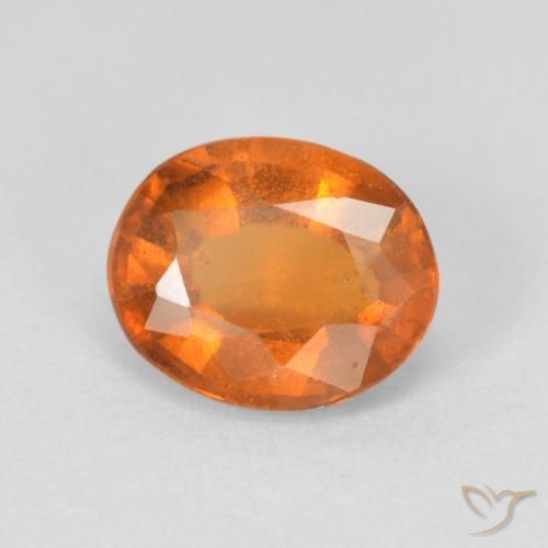 Granato hessonite Arancione scuro naturale da 1.97 ct, Ovale, VS-SI
