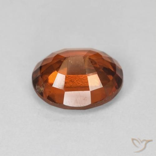 Granato hessonite Arancione scuro naturale da 2.76 ct, Ovale, VS