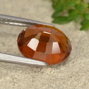 Granato essonite naturale arancione da 3,12 ct, taglio ovale, VS