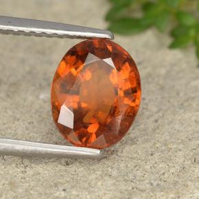 Granato hessonite Arancio medio-scuro naturale da 2.05 ct, Taglio ovale, VS-SI