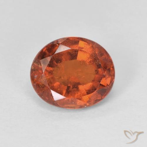 2.42ct Naturale Arancio Medio Granato hessonite, Ovale, VS-SI