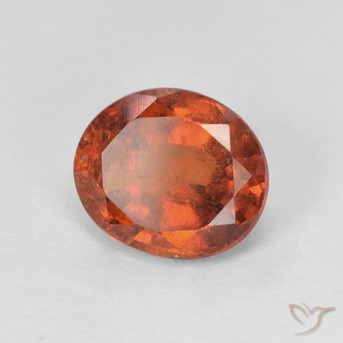 Granato hessonite Arancio Medio naturale da 2.42 ct, Ovale, VS-SI