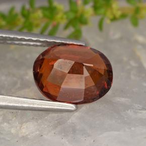 Granato essonite naturale rosso da 2,23 ct, taglio ovale, VS-SI