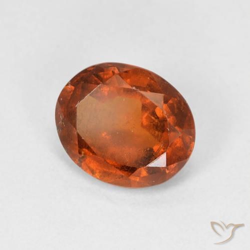 Granato hessonite Arancione scuro naturale da 2.13 ct, Ovale, VS-SI