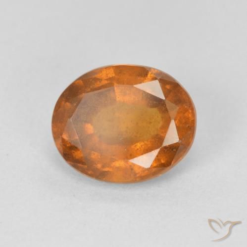 Granato hessonite Medium Dark-Orange naturale da 2.19 ct, Ovale, VS-SI