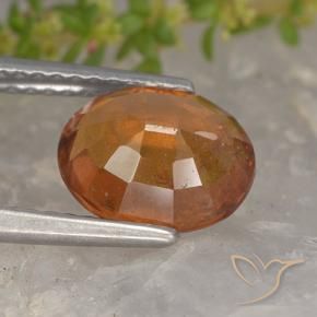 Granato hessonite Arancione scuro naturale da 2.27 ct, Ovale, VS-SI