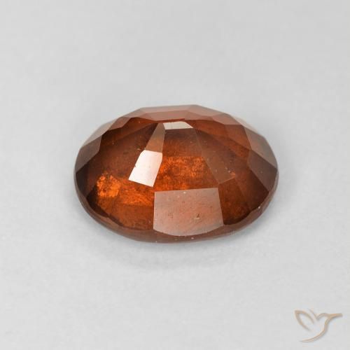 Granato hessonite Arancione scuro naturale da 2.27 ct, Ovale, VS-SI