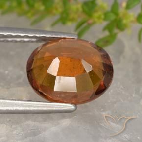 Granato hessonite Arancio medio-scuro naturale da 2.25 ct, Ovale, VS-SI