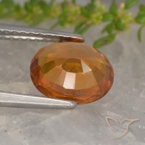 Granato hessonite Arancione scuro naturale da 1.99 ct, Ovale, VS-SI