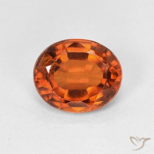 2.07ct Naturale Arancio Medio Granato hessonite, Ovale, VS